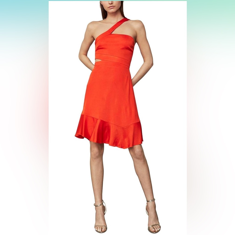 NWT BCBGMAXAZRIA Cut Out Viscose Dress